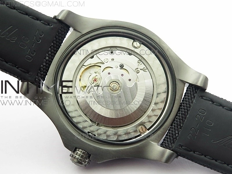AVENGER Boutique Edition V17310 Dia Bezel Ti DLC 1:1 Best Edition Yellow Dial on Nylon Strap A2824