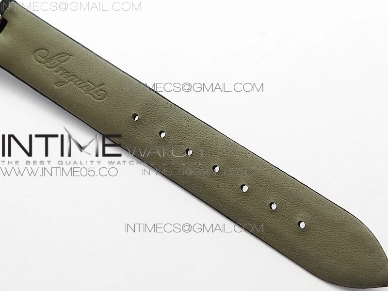 Reine de Naples 8928BB 33mm SS ZF 1:1 Best Edition White MOP Dial Numeral Markers Diamonds Bezel on Black Fabric Strap A537