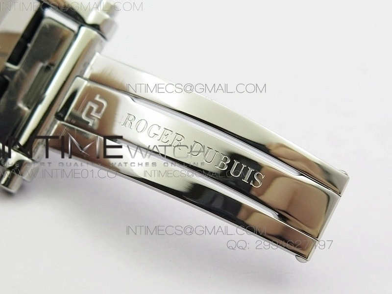 Excalibur RDDBEX0495 SS Black Dial on Black Leather Strap