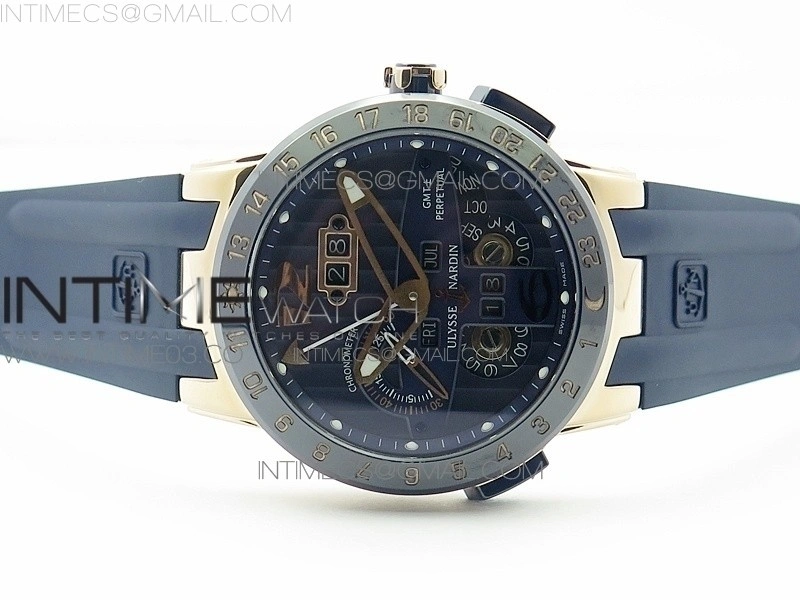Executive Toro RG TWA 1:1 Best Edition Blue Dial on Blue Rubber Strap Asian UN-32