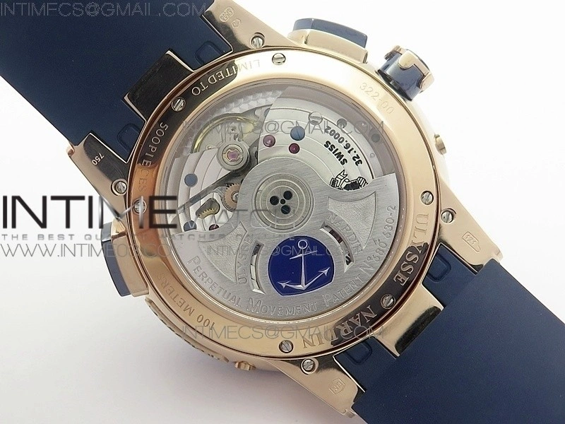 Executive Toro RG TWA 1:1 Best Edition Blue Dial on Blue Rubber Strap Asian UN-32