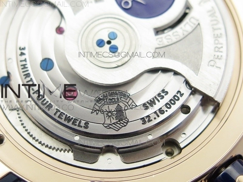 Executive Toro RG TWA 1:1 Best Edition Blue Dial on Blue Rubber Strap Asian UN-32