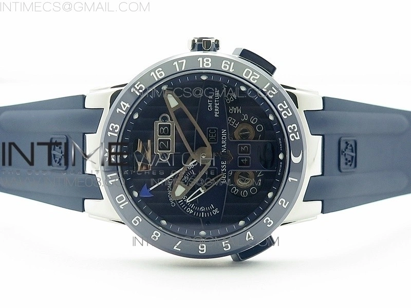 Executive Toro SS TWA 1:1 Best Edition Blue Dial on Blue Rubber Strap Asian UN-32