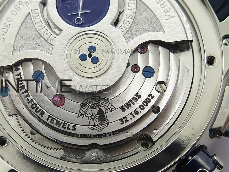 Executive Toro SS TWA 1:1 Best Edition Blue Dial on Blue Rubber Strap Asian UN-32