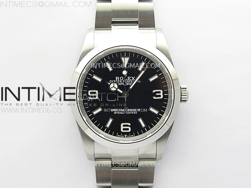 Explorer 124270 36mm SS BP 1:1 Best Edition Black Dial on SS Bracelet SA3230