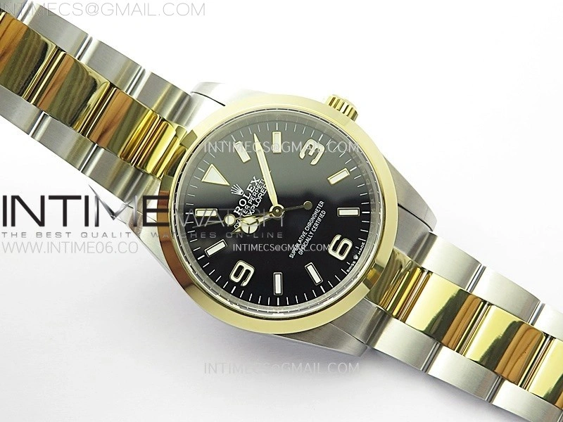 Explorer 124270 36mm SS YG BP 1:1 Best Edition Black Dial on SS Bracelet SA3230