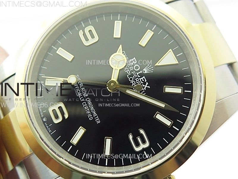 Explorer 124270 36mm SS YG BP 1:1 Best Edition Black Dial on SS Bracelet SA3230