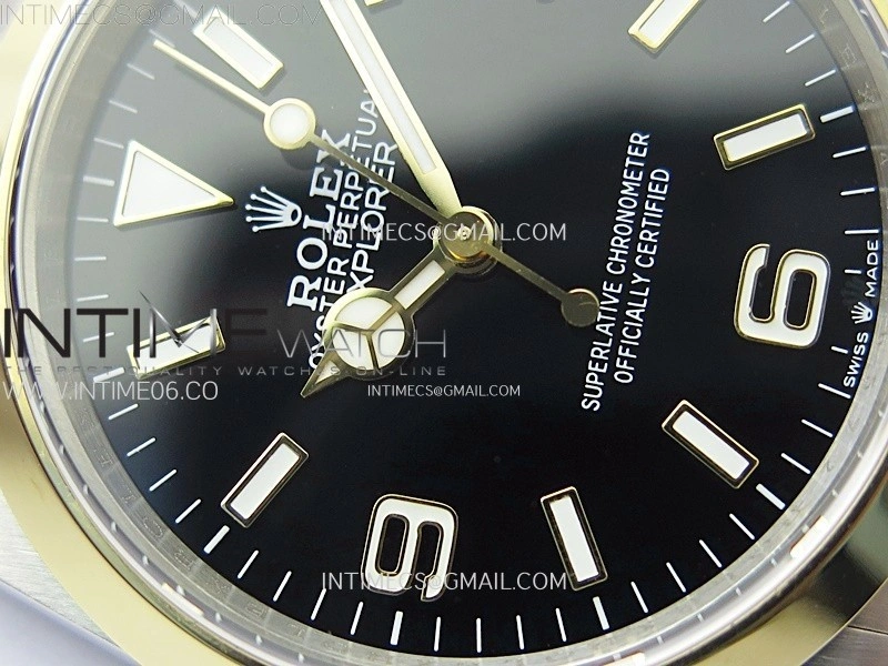 Explorer 124270 36mm SS YG BP 1:1 Best Edition Black Dial on SS Bracelet SA3230