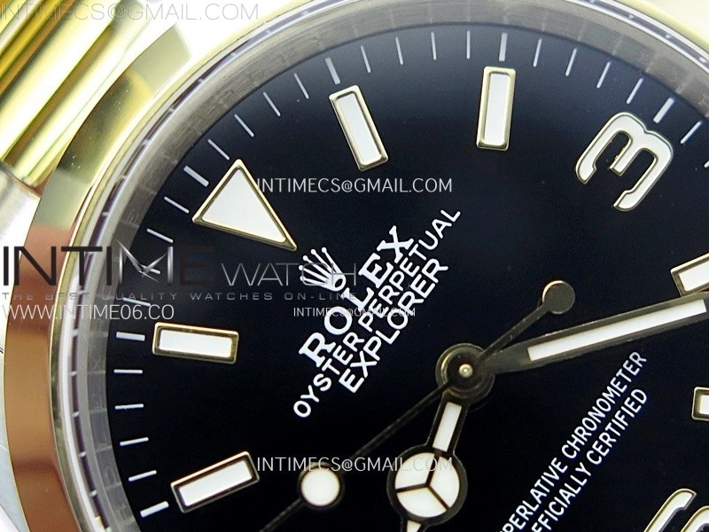 Explorer 124270 36mm SS YG BP 1:1 Best Edition Black Dial on SS Bracelet SA3230
