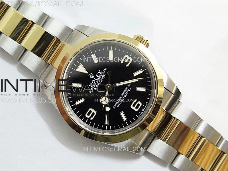 Explorer 124270 36mm SS YG BP 1:1 Best Edition Black Dial on SS Bracelet SA3230