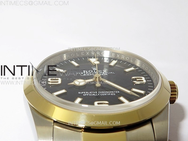 Explorer 124270 36mm SS YG BP 1:1 Best Edition Black Dial on SS Bracelet SA3230