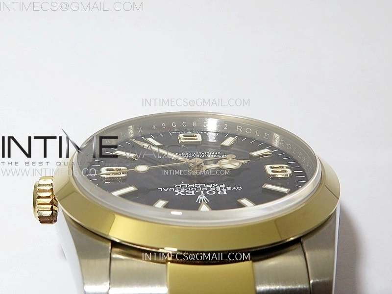 Explorer 124270 36mm SS YG BP 1:1 Best Edition Black Dial on SS Bracelet SA3230