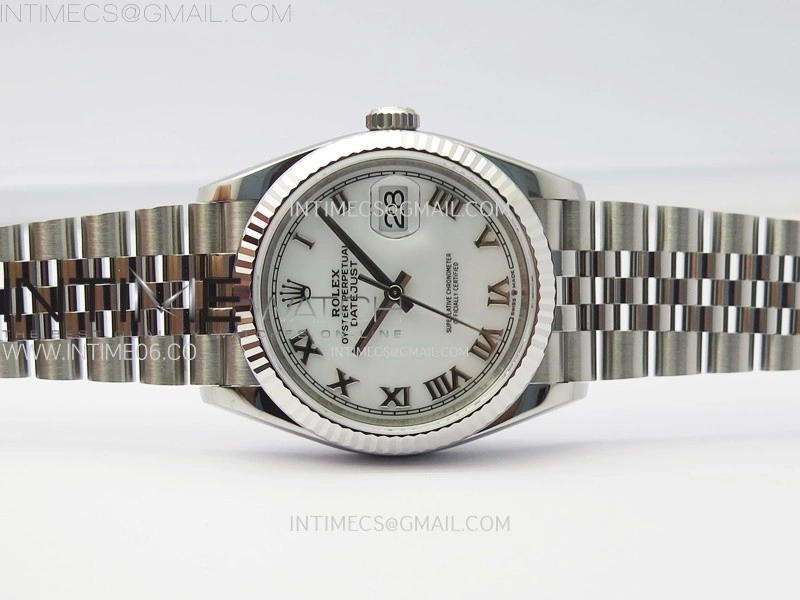 DateJust 36 SS 126234 VSF 1:1 Best Edition 904L Steel White Dial Roman Markers on Jubilee Bracelet VS3235