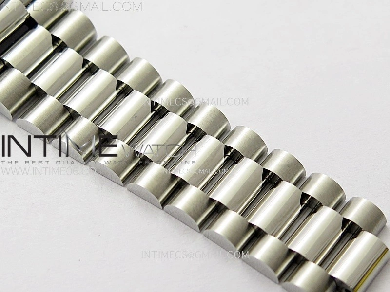 Day Date 36mm Gain Weight SS tungsten APSF 1:1 Best Edition Blue Dial Diamond Roman Markers on SS President Bracelet A3255