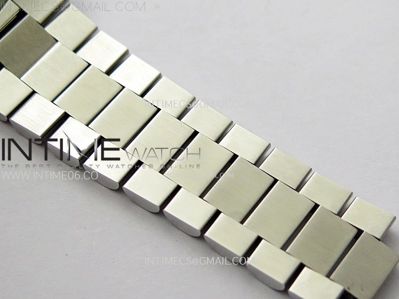 Day Date 36mm Gain Weight SS tungsten APSF 1:1 Best Edition Blue Dial Diamond Roman Markers on SS President Bracelet A3255