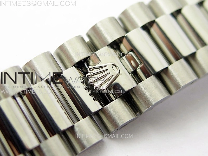 Day Date 36mm Gain Weight SS tungsten APSF 1:1 Best Edition Blue Dial Diamond Roman Markers on SS President Bracelet A3255