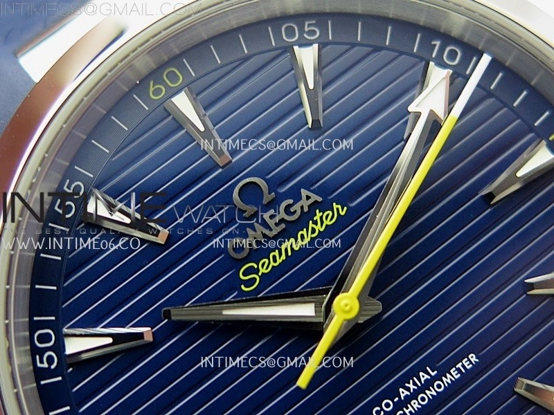 Aqua Terra 150M Master VSF 1:1 Best Edition Blue Dial Yellow Second On Blue Rubber Strap A8900 Super Clone