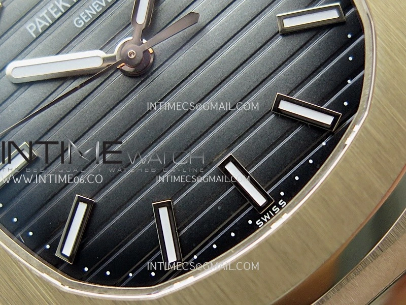 Nautilus 5711 1R RG 3KF 1:1 Best Edition Brown Textured Dial on Brown Leather Strap A324 Super Clone V2