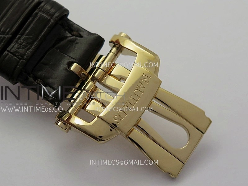 Nautilus 5711 1R RG 3KF 1:1 Best Edition Brown Textured Dial on Brown Leather Strap A324 Super Clone V2