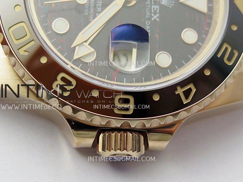 GMT-Master II 126715 CHNR RG 3EF 1:1 Best Edition Everrose Tiger Iron Dial On RG Bracelet Super Clone VR3285 CHS