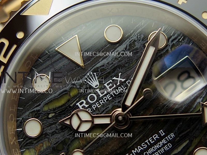 GMT-Master II 126715 CHNR RG ARF 1:1 Best Edition Everrose Tiger Iron Dial On RG Bracelet Super Clone VR3285 CHS