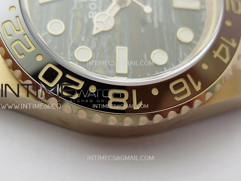 GMT-Master II 126715 CHNR RG ARF 1:1 Best Edition Everrose Tiger Iron Dial On RG Bracelet Super Clone VR3285 CHS