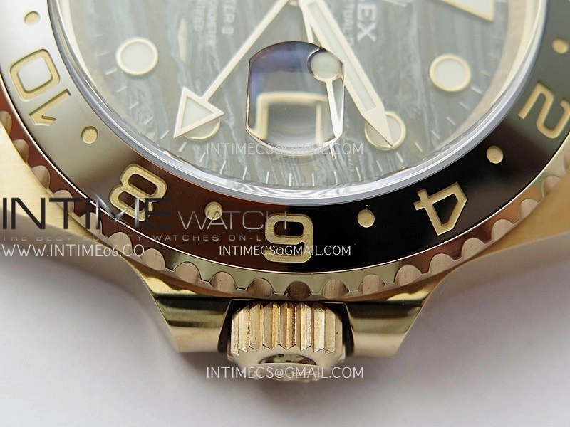 GMT-Master II 126715 CHNR RG ARF 1:1 Best Edition Everrose Tiger Iron Dial On RG Bracelet Super Clone VR3285 CHS