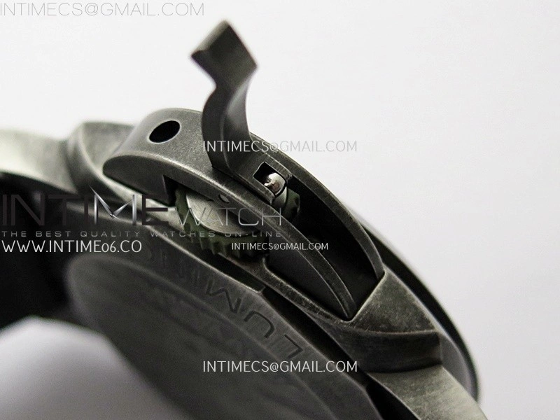 PAM1412 Z Satin-polished steel VSF 1:1 Best Edition Green Shaed Dial on Black Rubber Strap Asian P9010 super clone