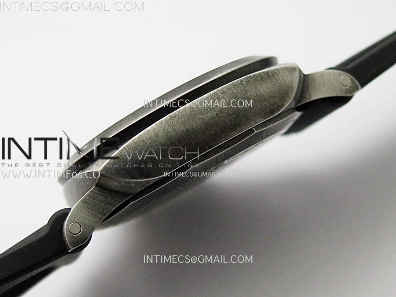 PAM1412 Z Satin-polished steel VSF 1:1 Best Edition Green Shaed Dial on Black Rubber Strap Asian P9010 super clone