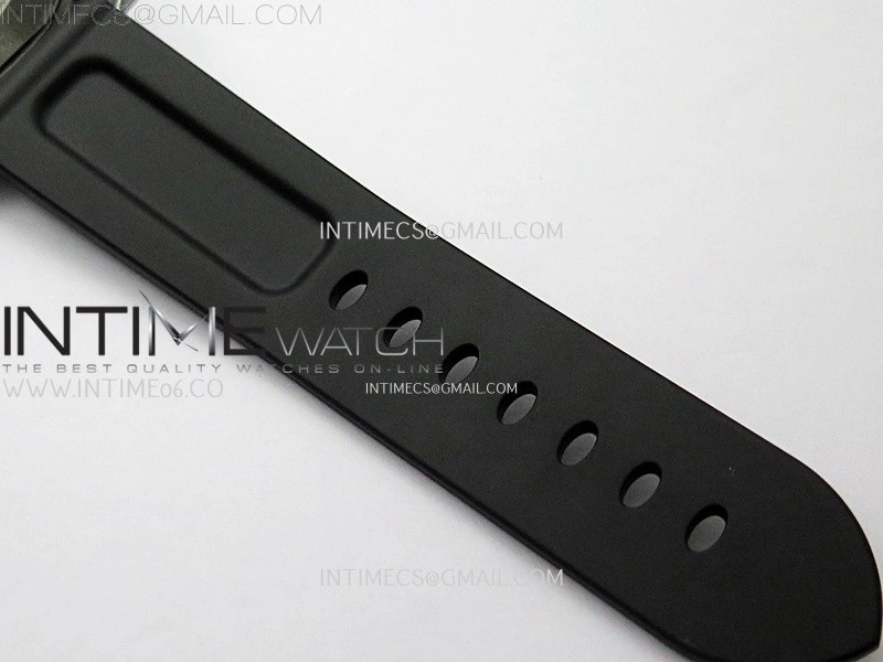 PAM1412 Z Satin-polished steel VSF 1:1 Best Edition Green Shaed Dial on Black Rubber Strap Asian P9010 super clone
