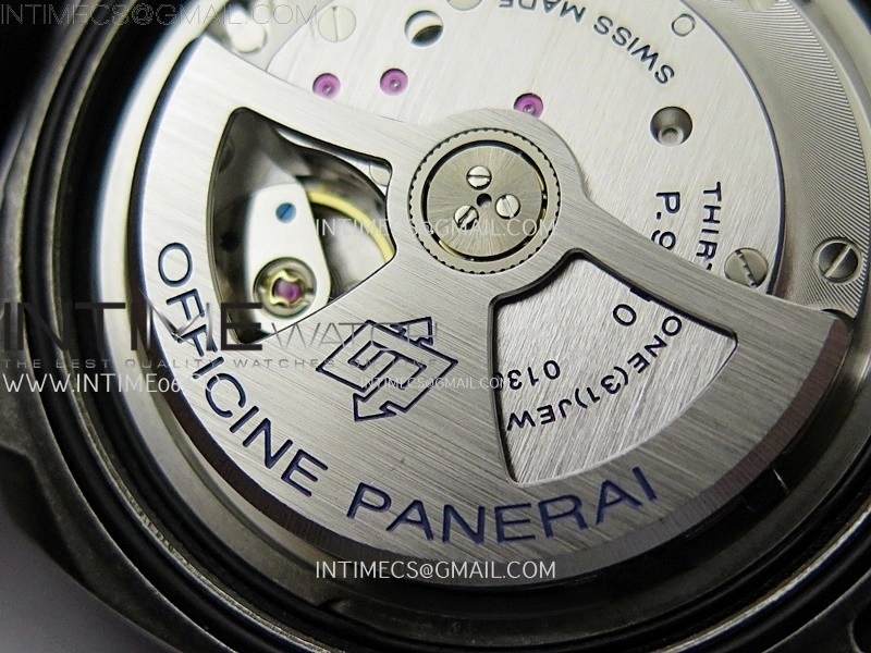 PAM1412 Z Satin-polished steel VSF 1:1 Best Edition Green Shaed Dial on Black Rubber Strap Asian P9010 super clone