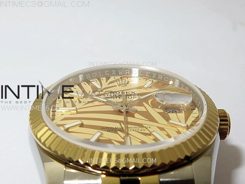DateJust 36MM 126233 SS YG APSF 1:1 Best Edition Palm Leaves Dial Stick Markers on SS YG Jubilee Bracelet SA3235