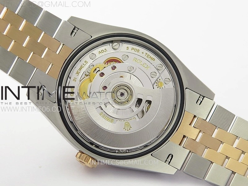 DateJust 36 SS 126231 904L SS RG VSF 1:1 Best Edition Silver Fluted Dial Diamonds Markers on Jubilee Bracelet VS3235