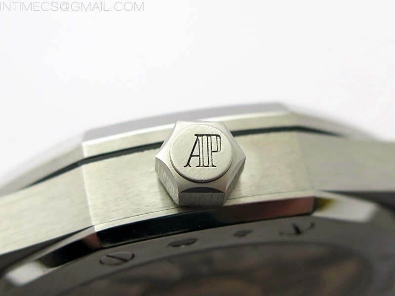 Royal Oak 41mm 15500 Frosted SS APSF 1:1 Best Edition Silver Textured Dial on Frosted SS Bracelet SA4302 Super Clone