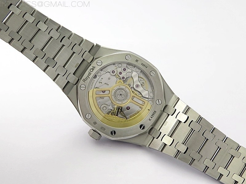Royal Oak 41mm 15500 Frosted SS APSF 1:1 Best Edition Silver Textured Dial on Frosted SS Bracelet SA4302 Super Clone