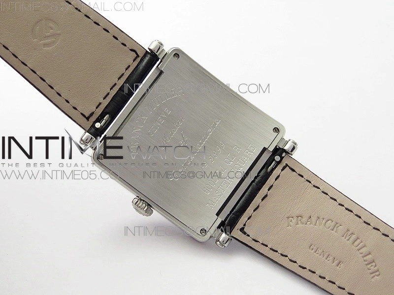 Master Square SS Ladies ZF 1:1 Best Edition White Colorful Arabic Dial on Black Leather Strap Ronda Quartz