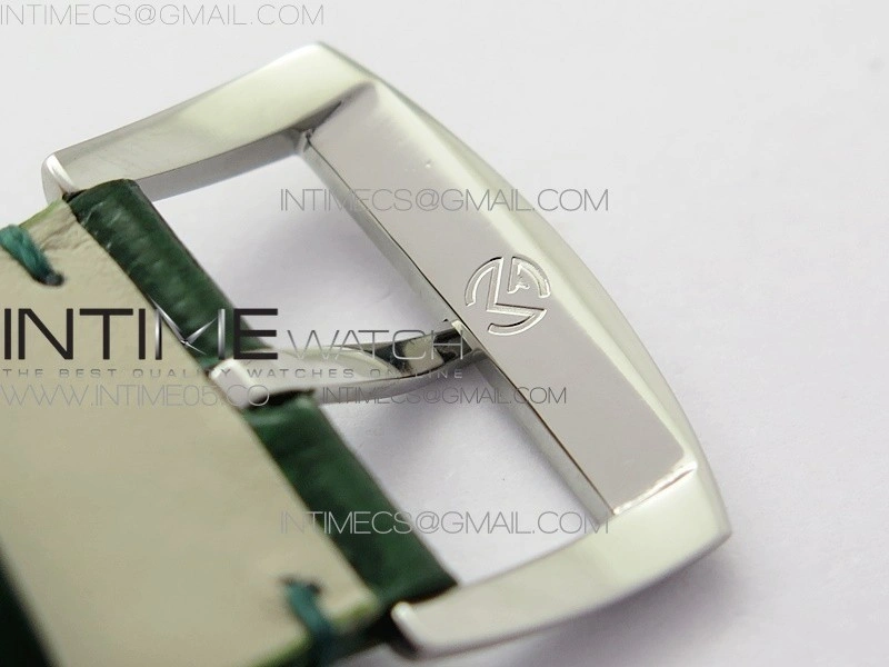 Master Square SS Ladies ZF 1:1 Best Edition White Colorful Arabic Dial on Green Leather Strap Ronda Quartz