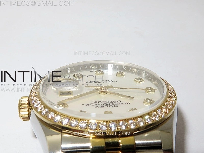 DateJust 36MM 126283 SS YG APSF 1:1 Best Edition White MOP Dial Diamond Markers on SS YG Jubilee Bracelet SA3235