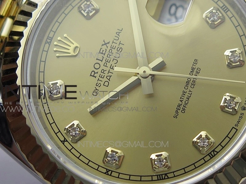 DateJust 41 126333 Wrapped SS YG 3EF 1:1 Best Edition YG Dial Crystal Markers on Wrapped SS YG Jubilee Bracelet A3235