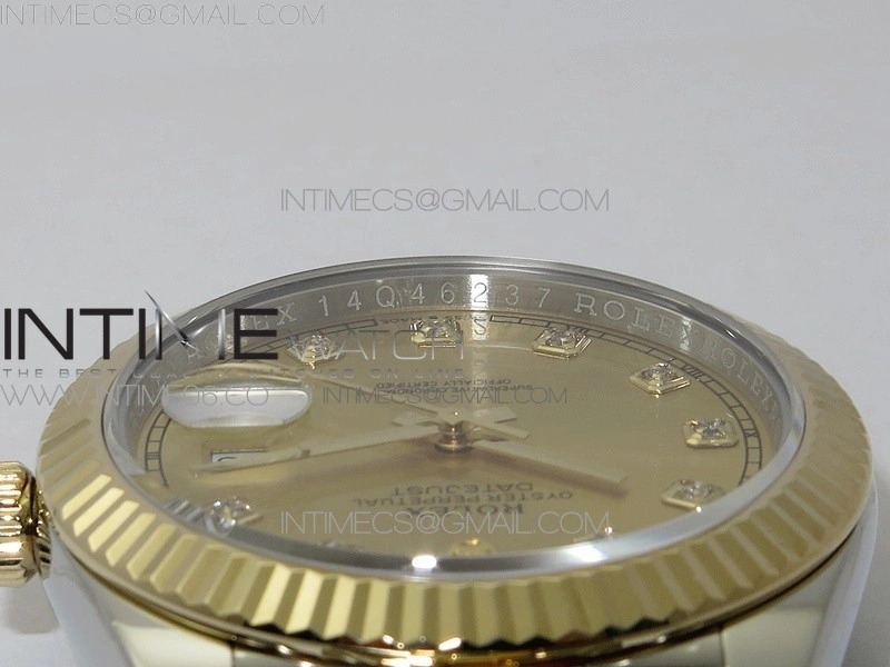 DateJust 41 126333 Wrapped SS YG 3EF 1:1 Best Edition YG Dial Crystal Markers on Wrapped SS YG Jubilee Bracelet A3235