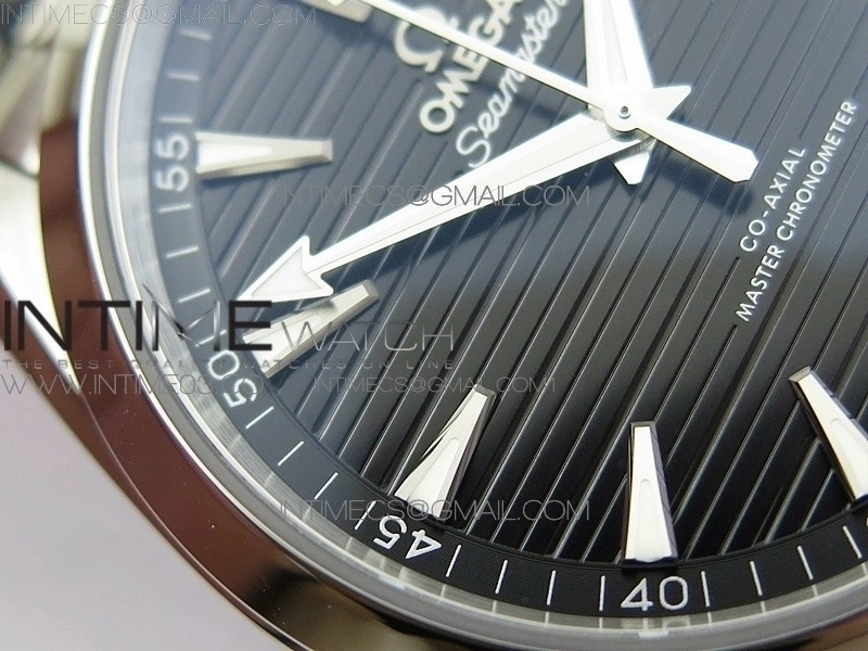 Aqua Terra 150M Master Chronometers VSF 1:1 Best Edition black dial silver second hand on SS Bracelet A8900 Super Clone