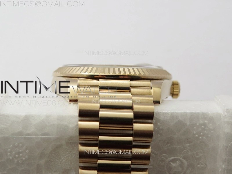 DayDate 40mm 228235 GMF 1:1 Gain Weight RG Tungsten Green Dial Roman Markers on President Bracelet A3255