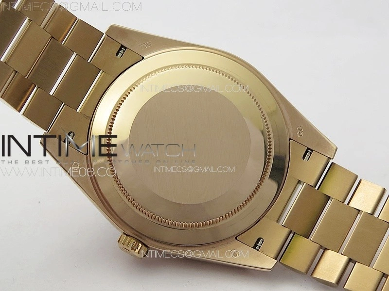 DayDate 40mm 228235 GMF 1:1 Gain Weight RG Tungsten Green Dial Roman Markers on President Bracelet A3255