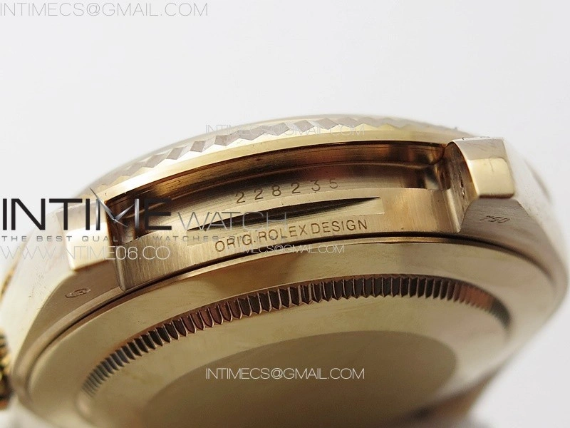 DayDate 40mm 228235 GMF 1:1 Gain Weight RG Tungsten Green Dial Roman Markers on President Bracelet A3255