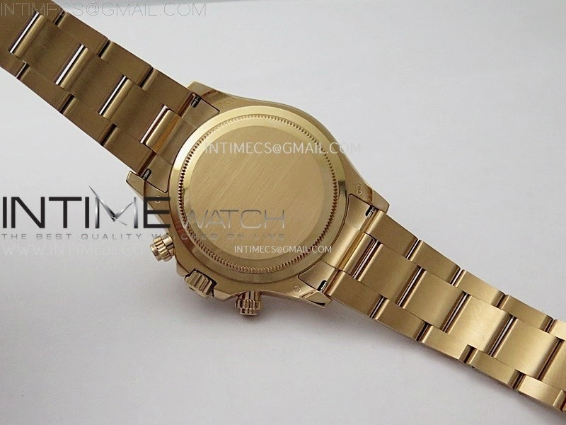 Daytona 126509 904L RG QF Best Edition Black Dial RG Subdial Diamonds Markers On 904L RG Bracelet SA4131