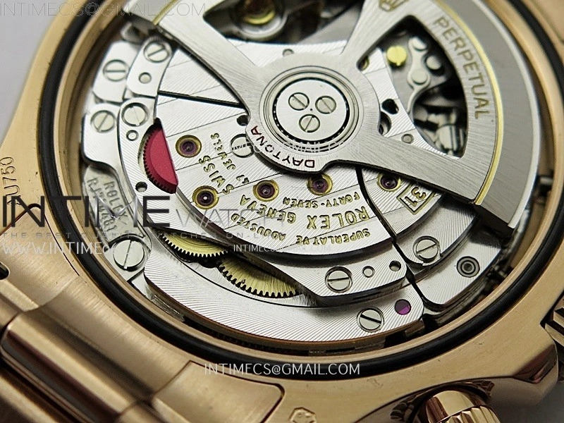 Daytona 126509 904L RG QF Best Edition Black Dial RG Subdial Diamonds Markers On 904L RG Bracelet SA4131