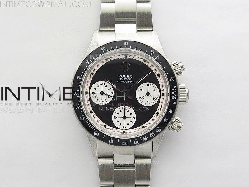 Daytona 6263 SS JKF Best Edition Black Dial Style01 Black Tachymeter Bezel on SS Bracelet Venus 75