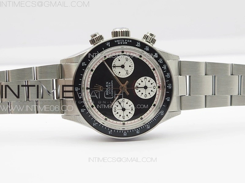 Daytona 6263 SS JKF Best Edition Black Dial Style01 Black Tachymeter Bezel on SS Bracelet Venus 75