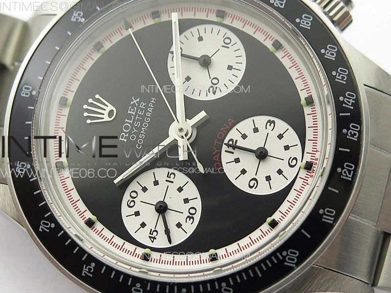 Daytona 6263 SS JKF Best Edition Black Dial Style01 Black Tachymeter Bezel on SS Bracelet Venus 75