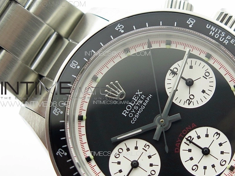 Daytona 6263 SS JKF Best Edition Black Dial Style01 Black Tachymeter Bezel on SS Bracelet Venus 75